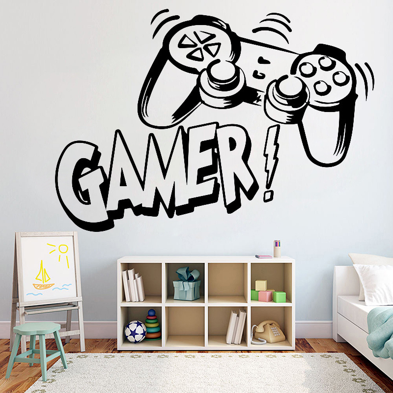 Gaming Accessories Wallpaper - Decal Dán Tường Cho Bé Phòng