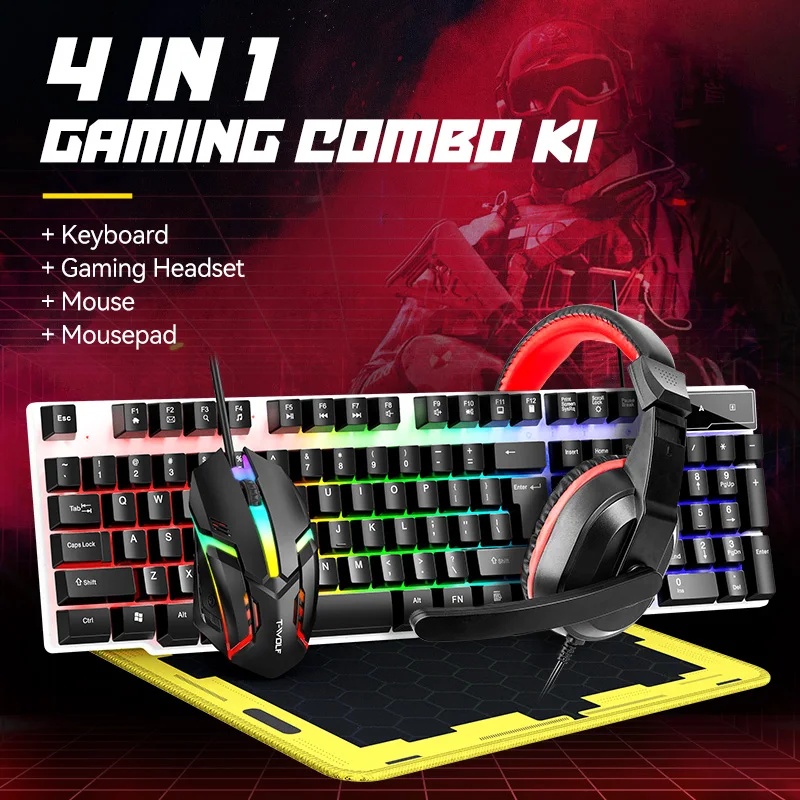 Gaming Accessories Combo - NEW USB Keyboard And Mouse Gaming