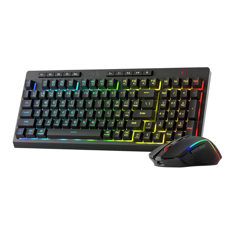 Gaming Accessories Combo - Redragon S142 Wireless Gaming Keyboard and