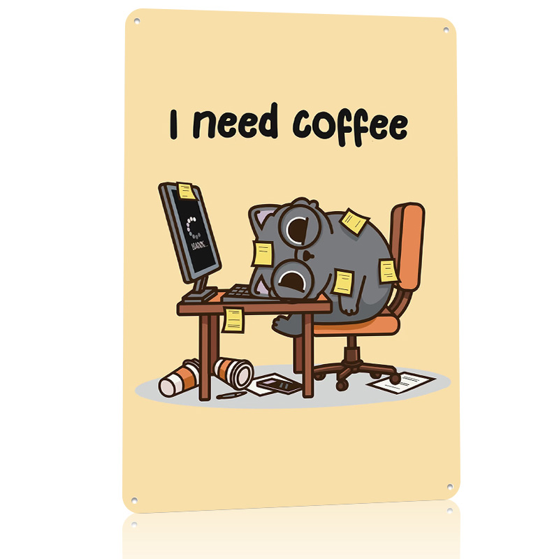 I Need Coffee 3D Texture Metal - đánh giá và giá Gaming Accessories You Need