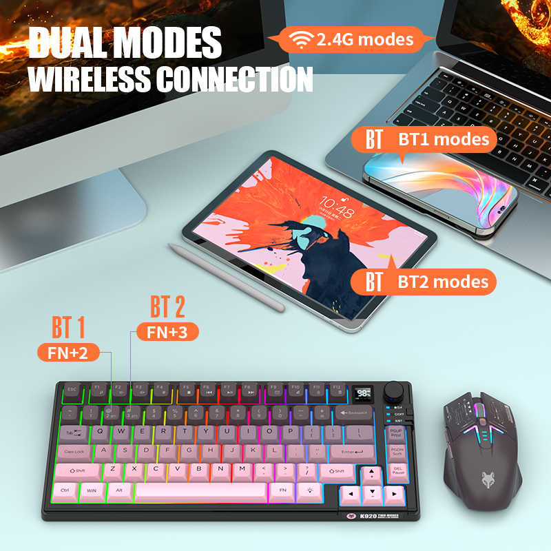 2.4G Dual-Mode Bluetooth Wirel - đánh giá và giá Gaming Accessories Combo
