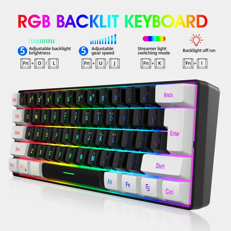 Keyboard and Mouse 60% Compute - đánh giá và giá Gaming Accessories Combo