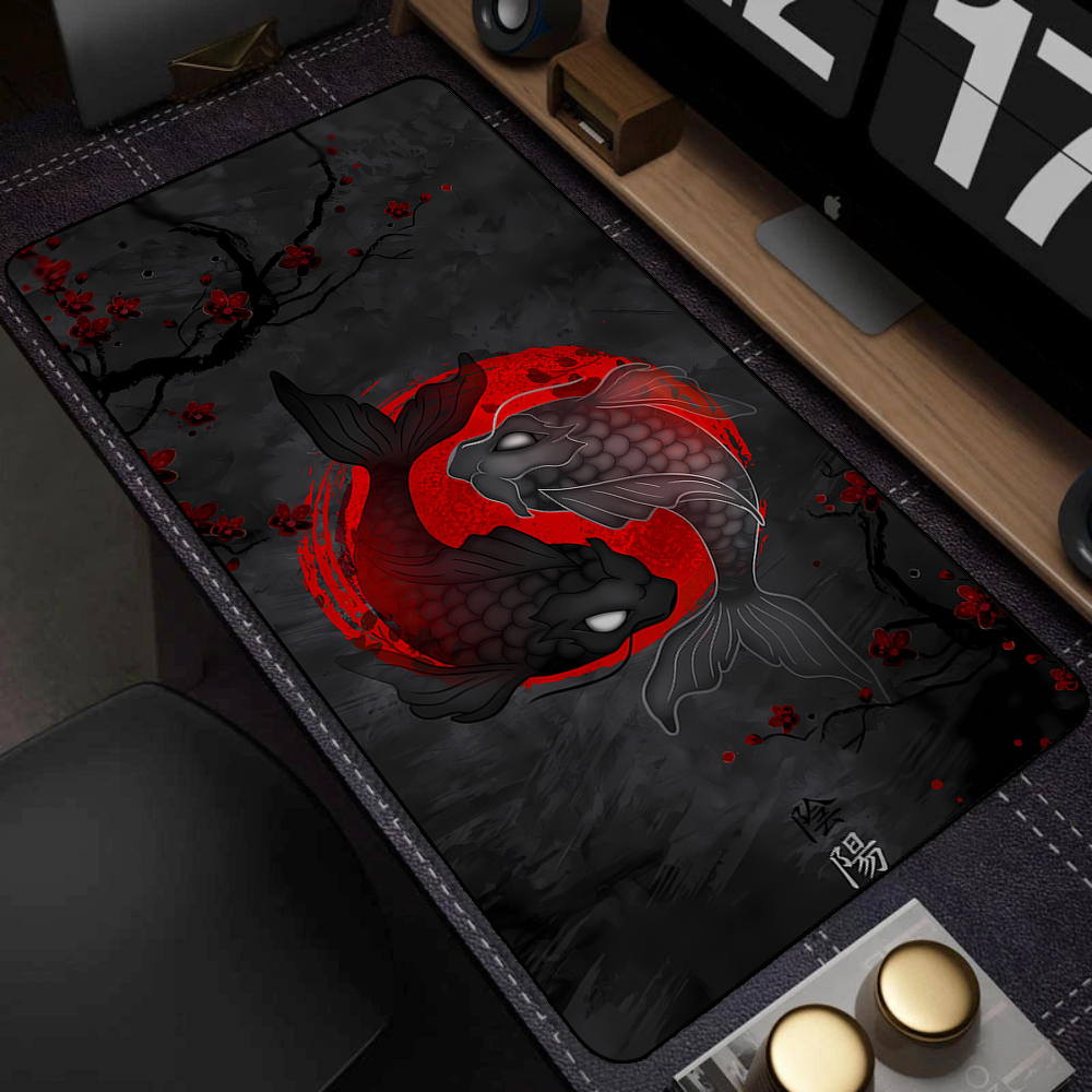 Yin Yang Fish Mouse Pad Black  - đánh giá và giá Gaming Accessories Companies