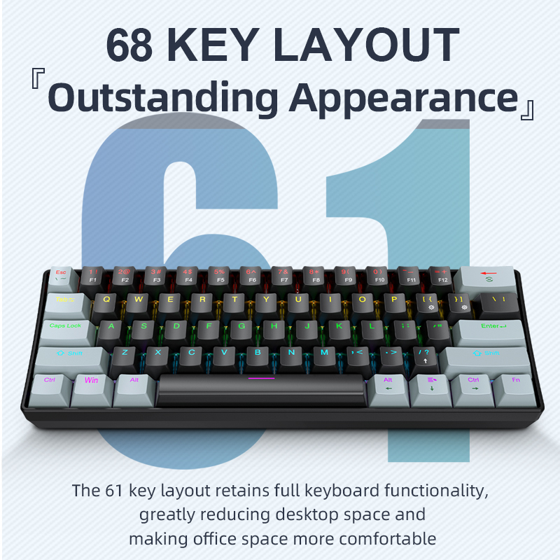APAYADO K61 Mini Mechanical Ke - đánh giá và giá Gaming Accessories Combo