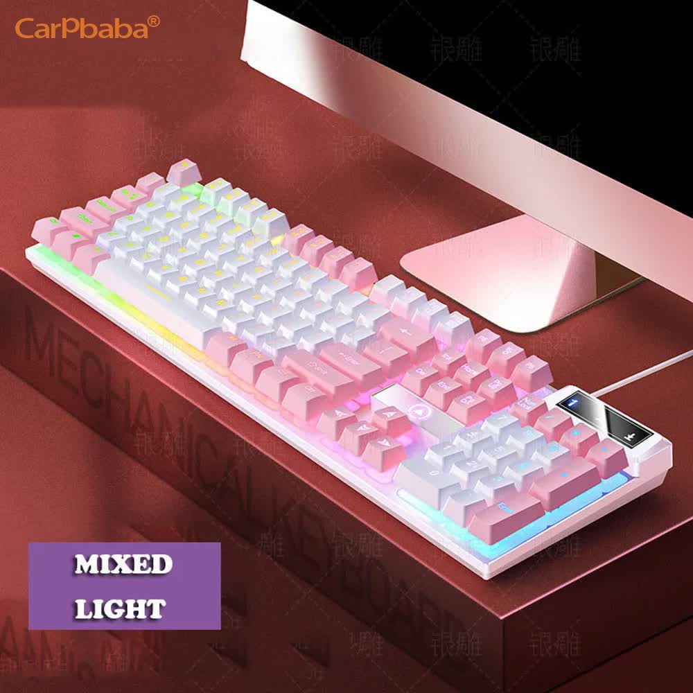 Carpbaba K500 104 Key USB Wire - đánh giá và giá Gaming Hand Accessories