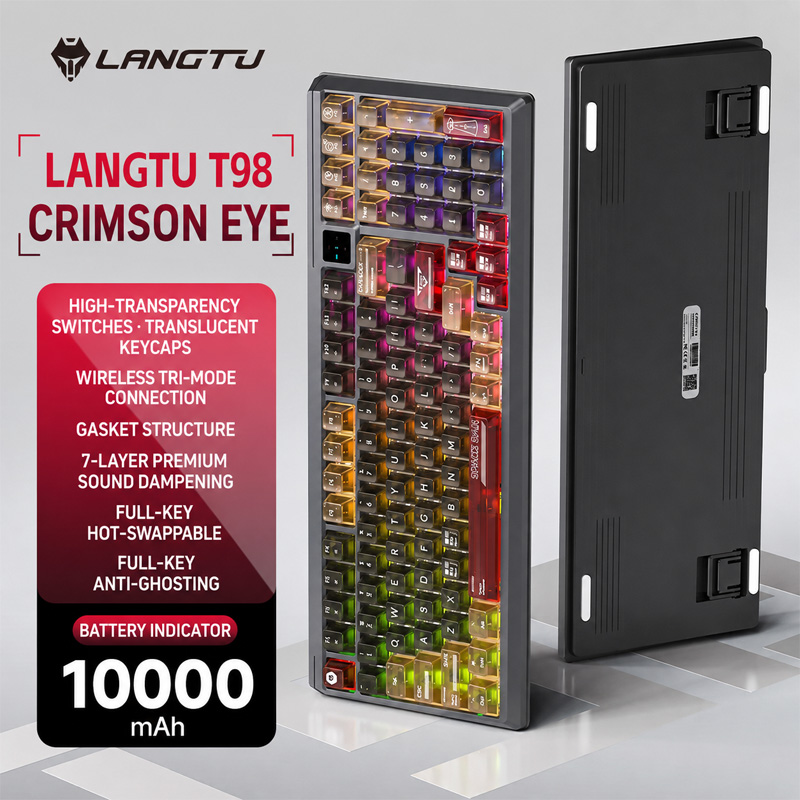 Langtu T98 Tri Mode RGB Custom - đánh giá và giá Gaming Accessories Combo