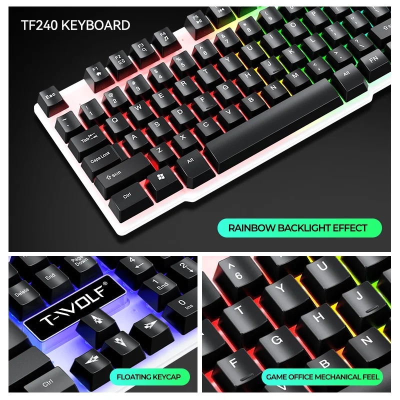 NEW USB Keyboard And Mouse Gam - đánh giá và giá Gaming Accessories Combo