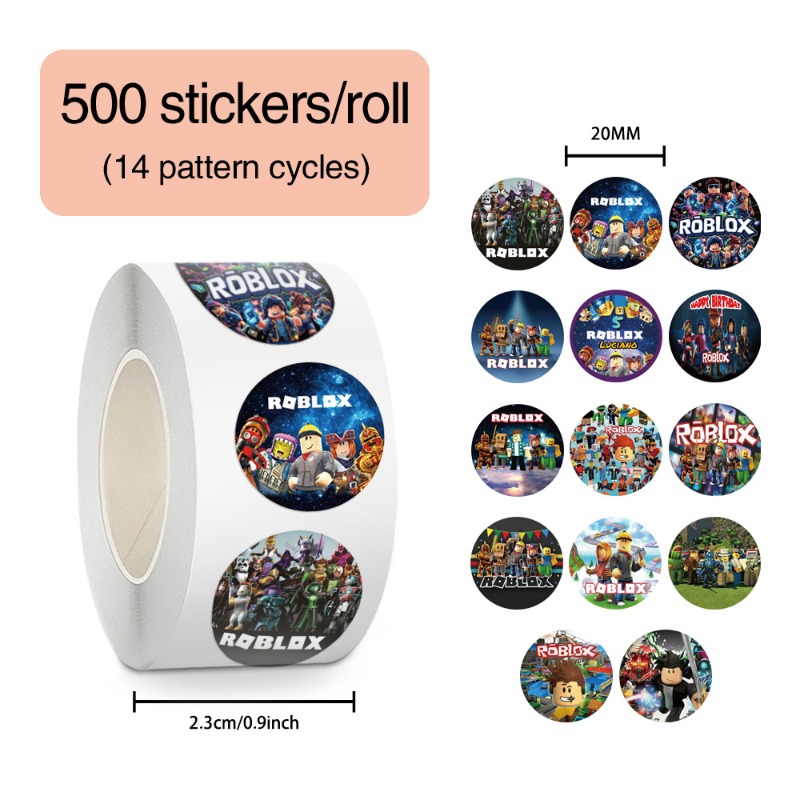 500pcs/roll Game Roblox Figure - đánh giá và giá Gaming Accessories Roblox