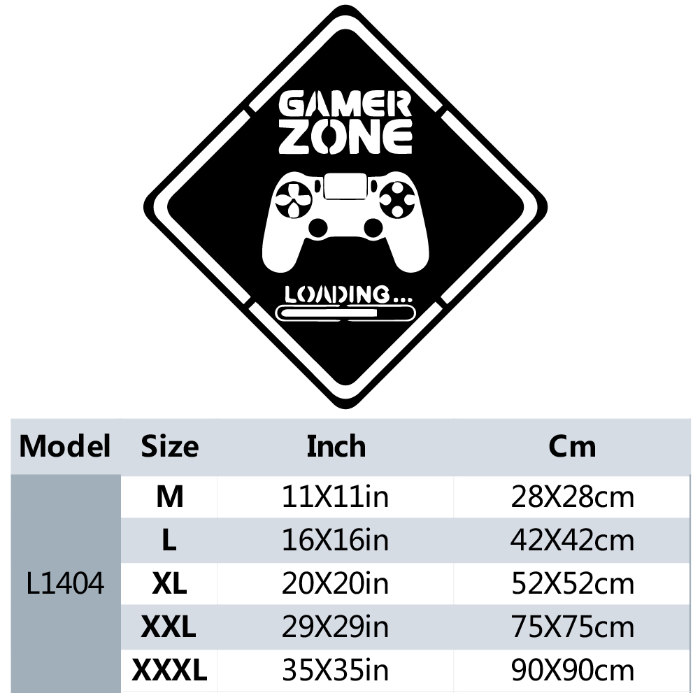 1pc Gamer Zone Door Decal Wall - đánh giá và giá Gaming Accessories Wallpaper