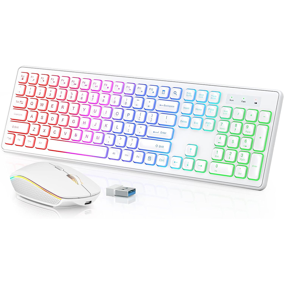 Backlit Wireless Keyboard and  - đánh giá và giá Gaming Accessories Combo